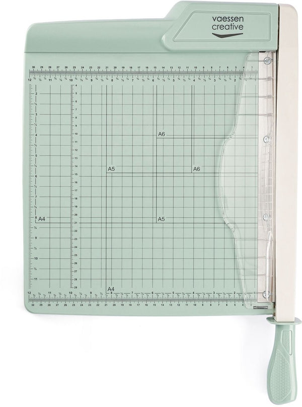 Vaessen creative guillotine papiersnijder - 30,5 x 30,5 cm - mint