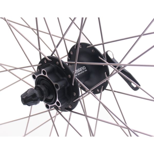 Shimano voorwiel 28 29 622x19c ryde andra 30 velg met fh-m525 naaf voor 6 bouts remschijf - zwart