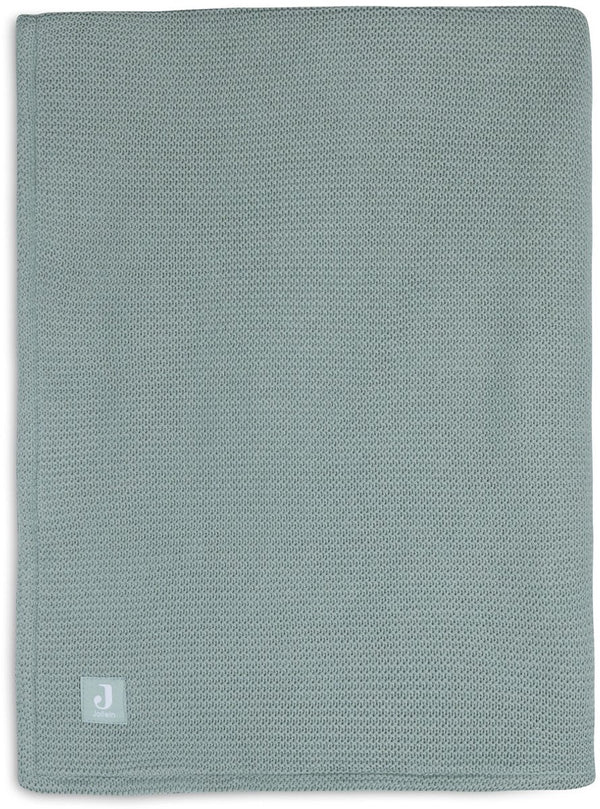 Jollein deken wieg 75x100cm basic knit forest green fleece