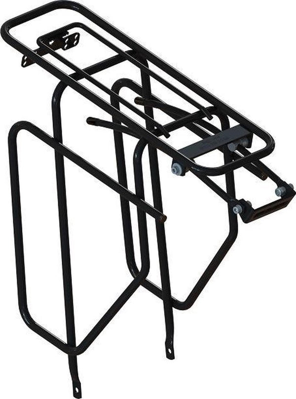 Rear carrier with pannier holders 28 inch steel black