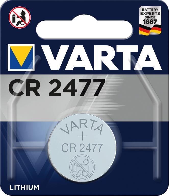 Varta accu coin cell cr2477 lithium 3v 1 blister