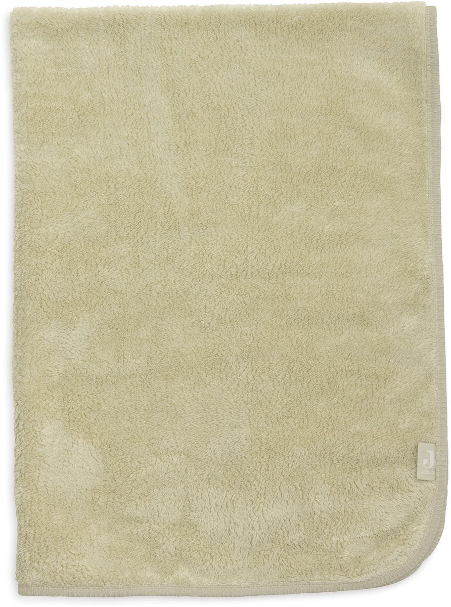 Jollein baby deken wieg 75x100cm basic sherpa jersey soft matcha