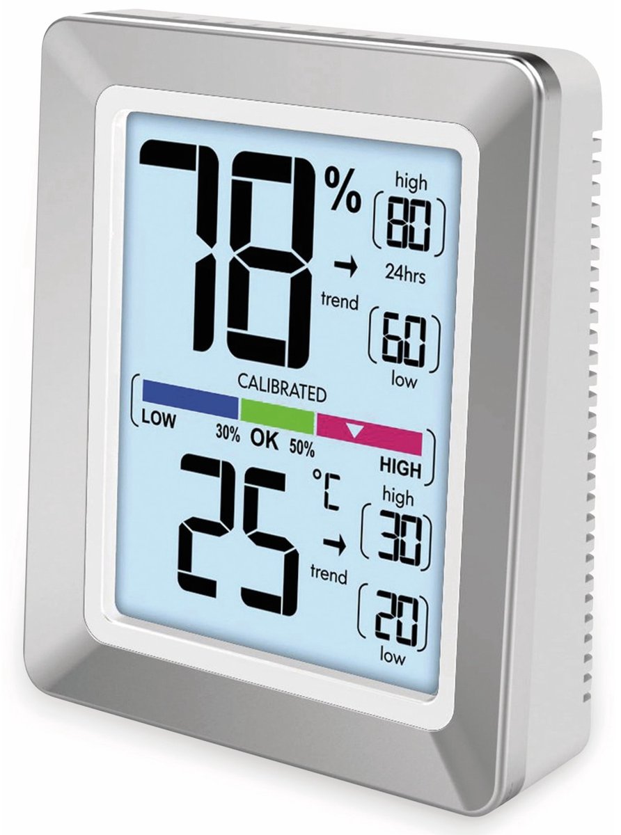 Technoline thermometer ws 9460 73x89x27mm zilver wit