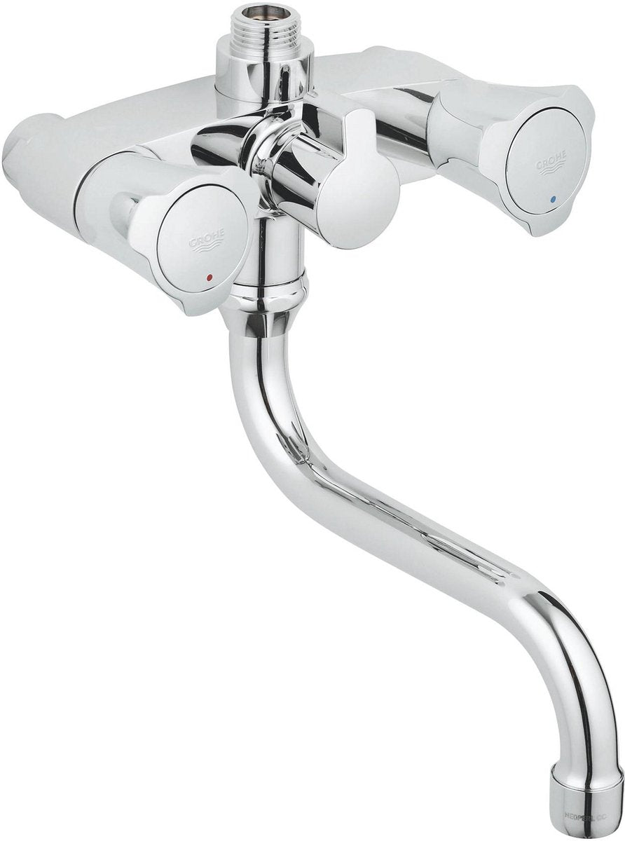 Grohe costa l douchekraan - 12 cm - met omstelling - zonder koppelingen - chroom
