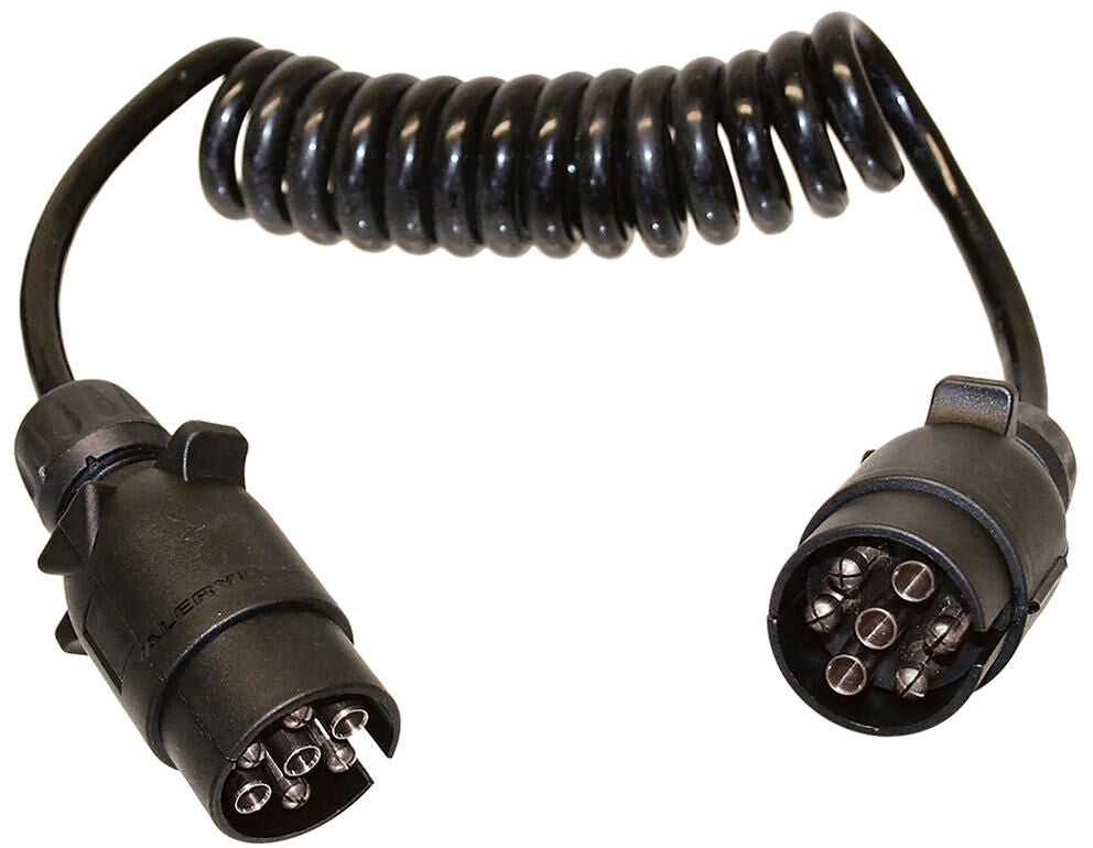 Valeryd verbindingskabel spiral cable 7-pole 1,5m