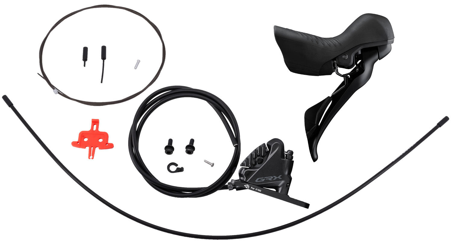Shimano grx st-rx610+br-rx400 2-speed disc brake front