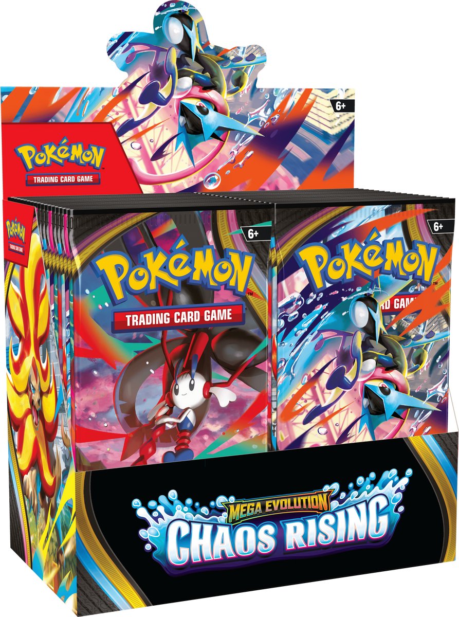 Pokémon pokemon mega evolution chaos rising booster box
