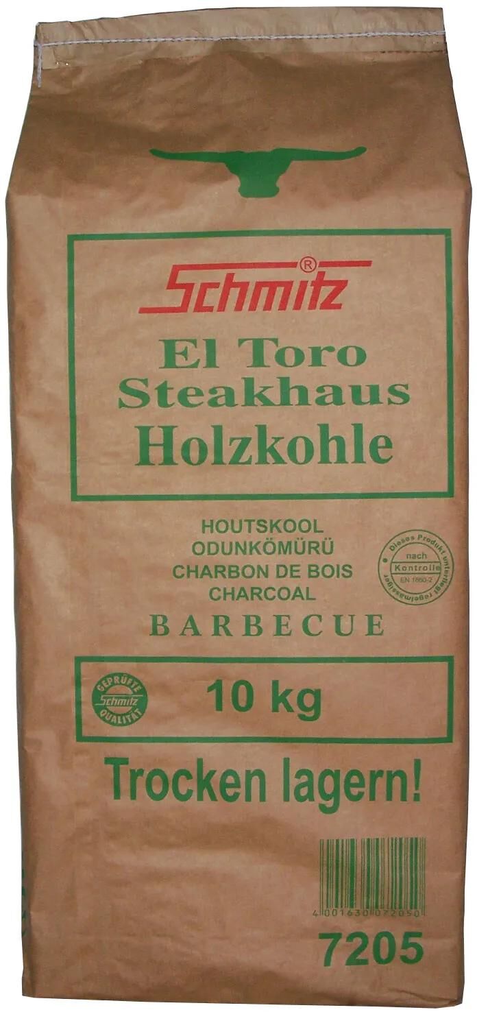 Schmitz grillholzkohle el toro charcoal 10 kg steakhouse el toro
