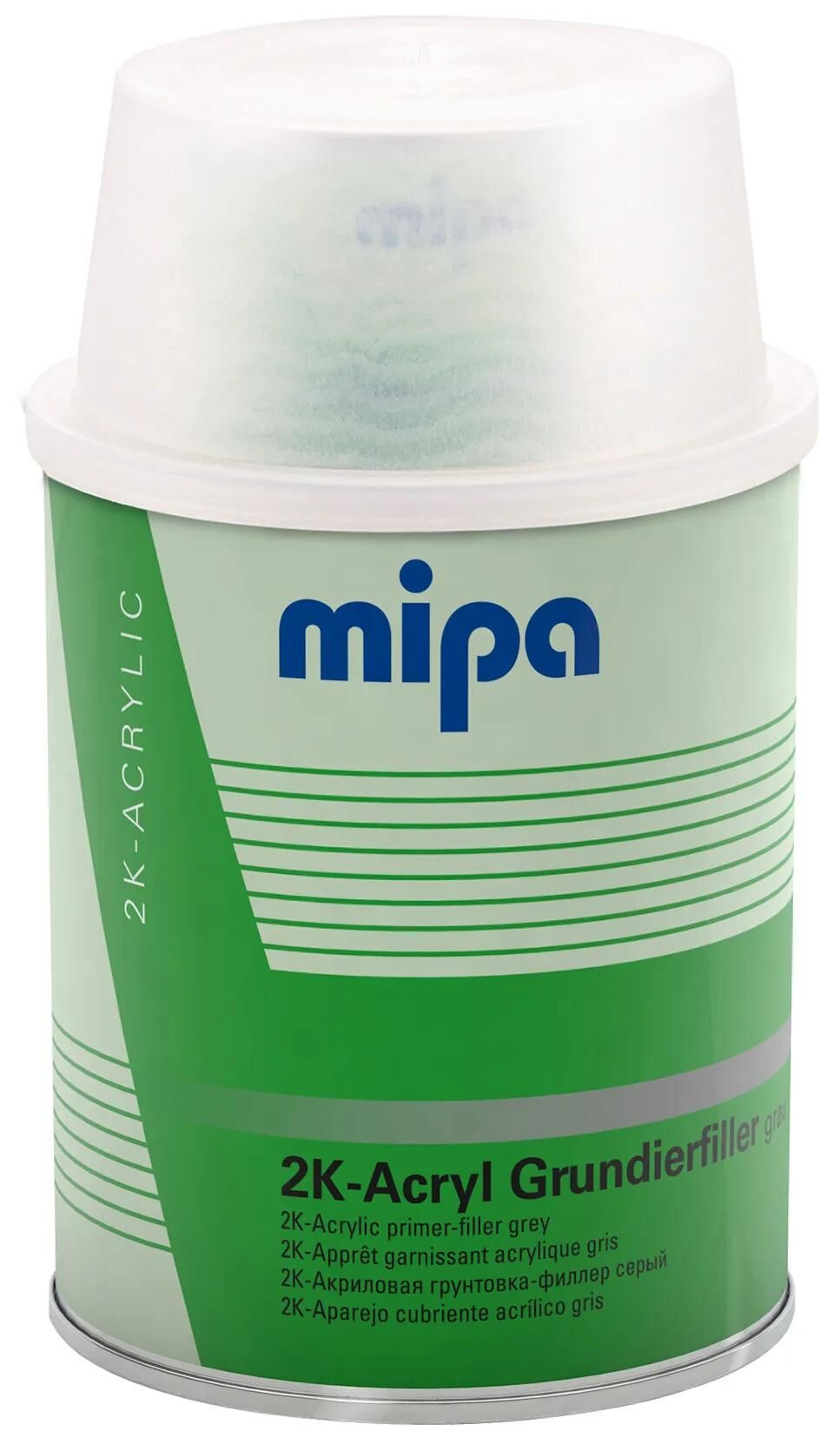 Mipa grundierfiller 2k-acryl 2k acrylic primer filler gray 1 ltr.