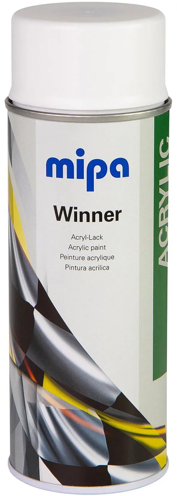 Mipa fahrzeuglack winner acrylic varnish white mat 400 ml