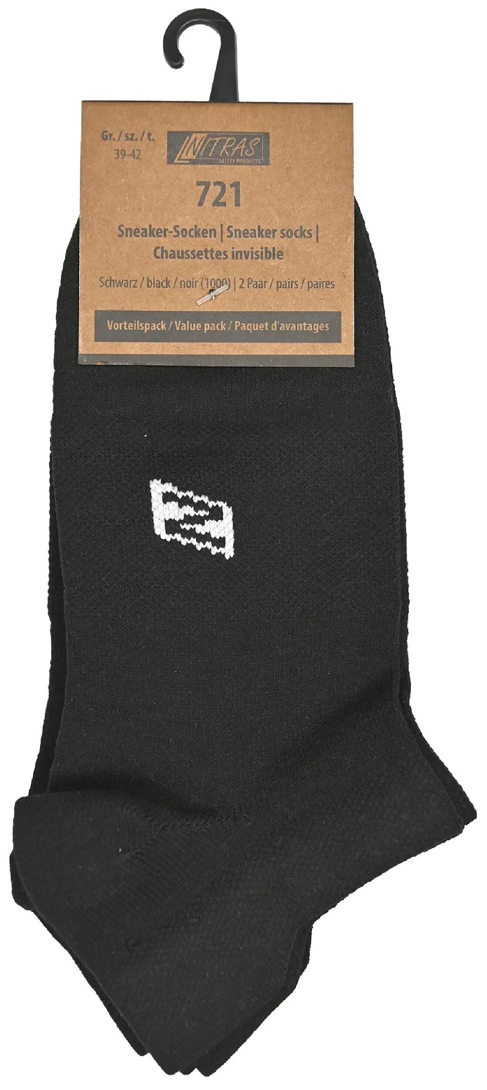Nitras safety sokken sneaker sneaker-sock.sw gr.47-50 nitras 1pk with 2 pairs