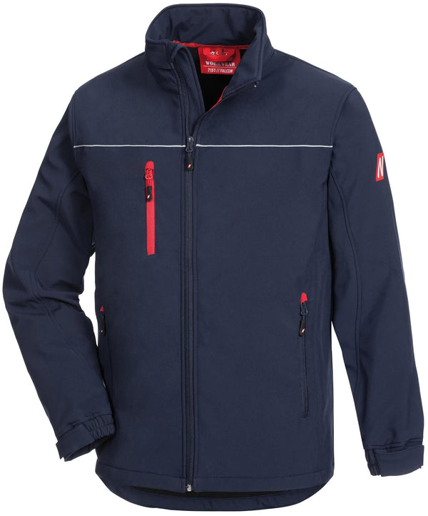 Nitras safety softshell jack motion tex light softshell jacket gr. l motion tex light blue
