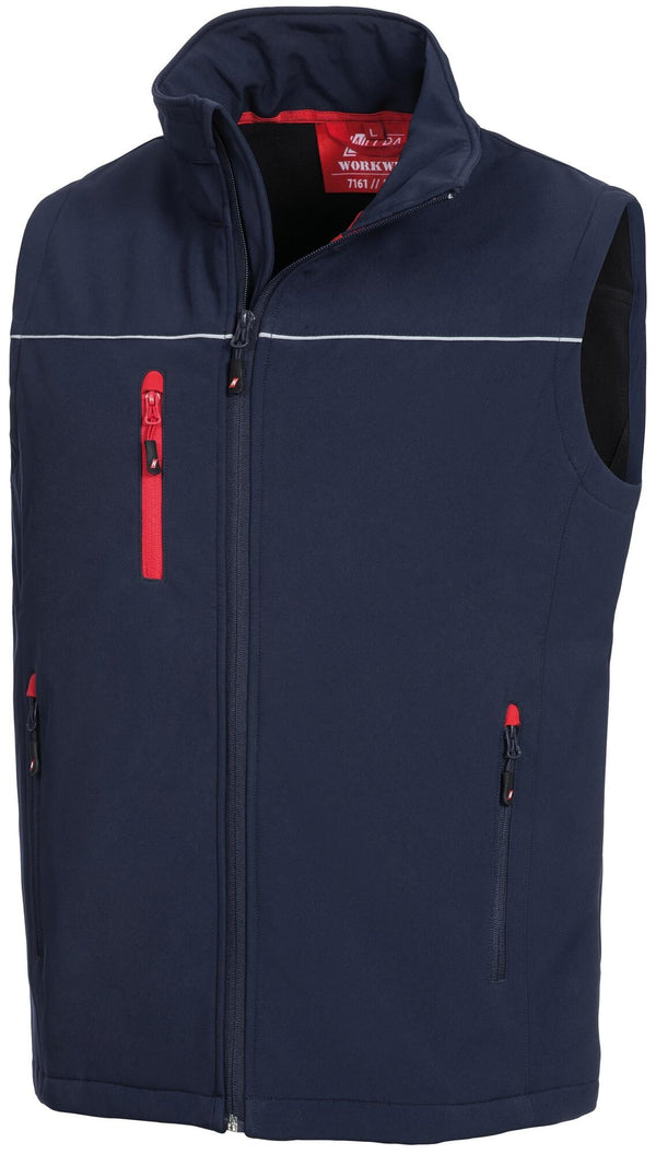 Nitras safety nitras softshellvest motion tex light softshell vest gr. xxl motion tex light blue