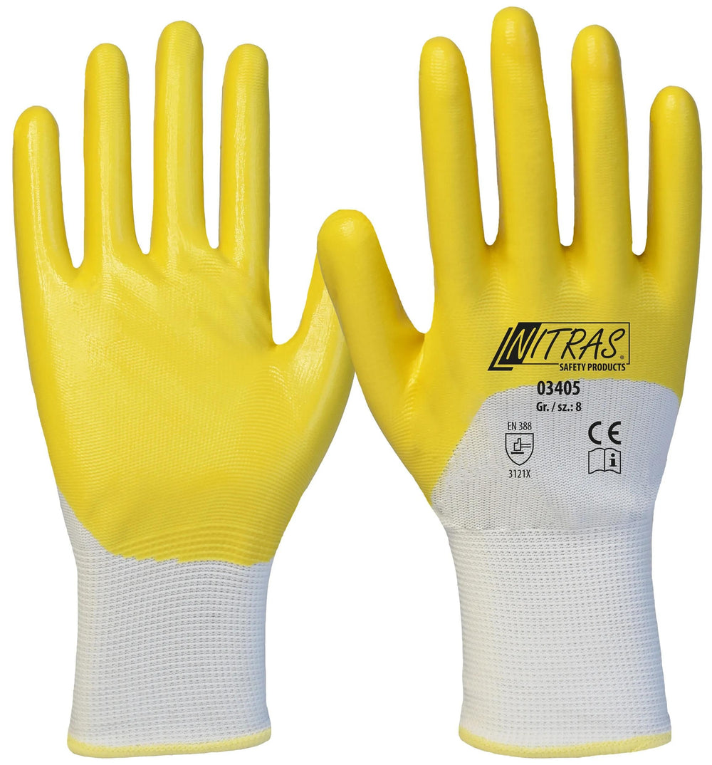 Nitras safety nitrilhandschoen nitrile glove size 8 nitras