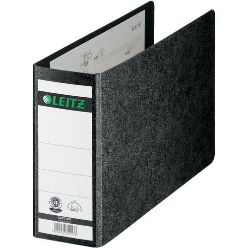 Ordner leitz 1076 karton a5 liggend breedte 7,7cm duimgat rugetiket schutblad