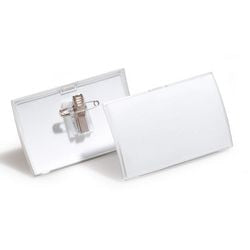Durable badge met combiclip click fold formaat 40 x 75 mm
