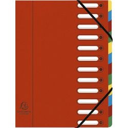 Voorordner exacompta 55125e karton a4 rood