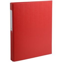 Ringbanden exacompta karton pp 26x32cm rugbreedte 4cm rood 2-rings d-mechanisme