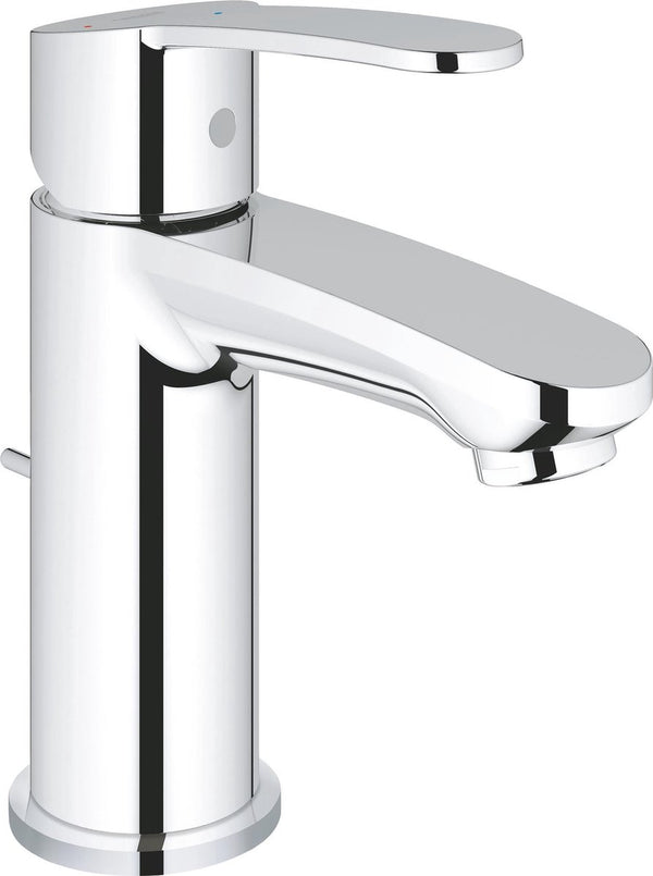 Grohe eurostyle cosmopolitan wastafelkraan - lage uitloop - met trekwaste - chroom