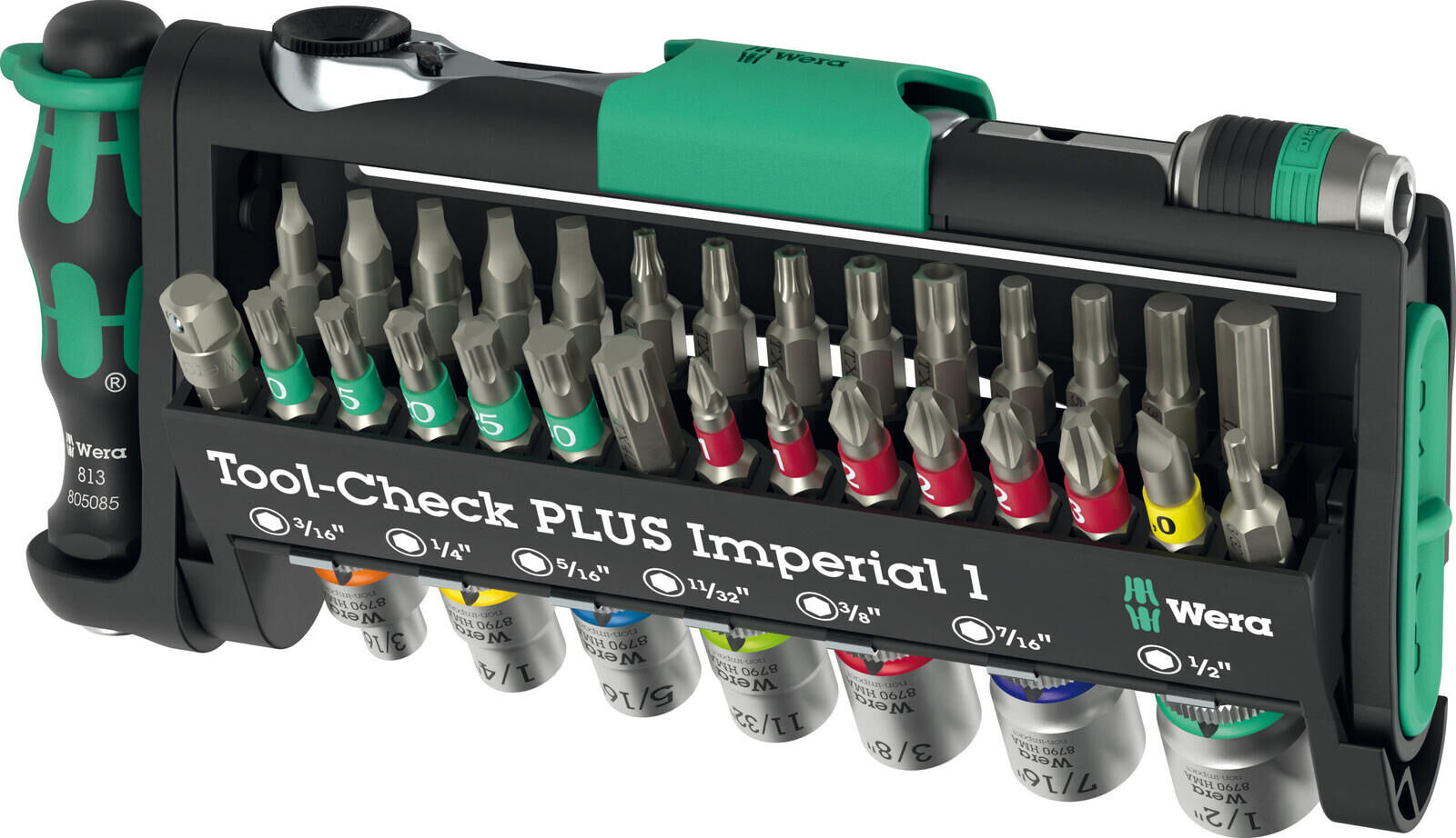 Wera tool-check plus imperial 1 gereedschapset tool-check plus imper. 1 bitorsion 1