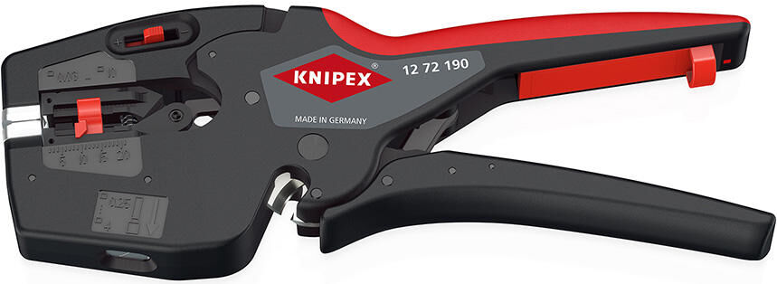 Knipex nexstrip striptang (zwart rood)