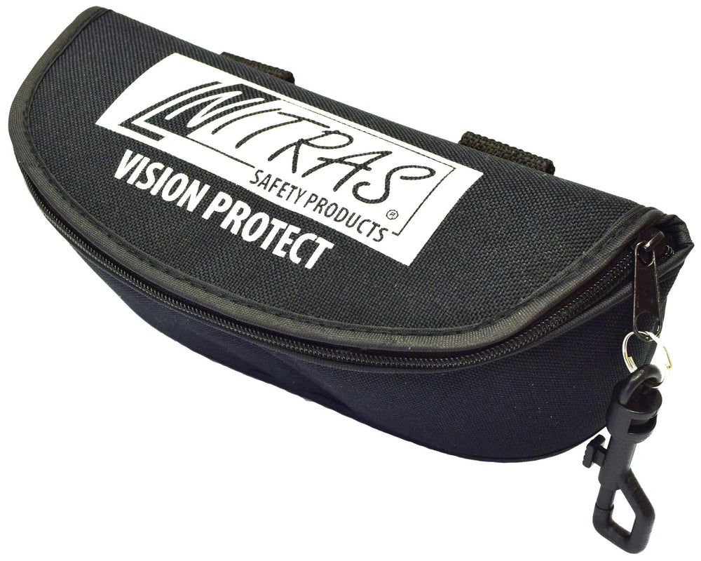 Nitras safety brillenkoker glasses case black textile