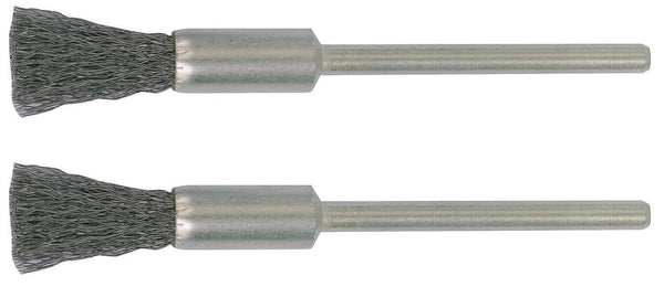 Proxxon penseel brushes shaft 2.35 d=8mm steel 2pcs.