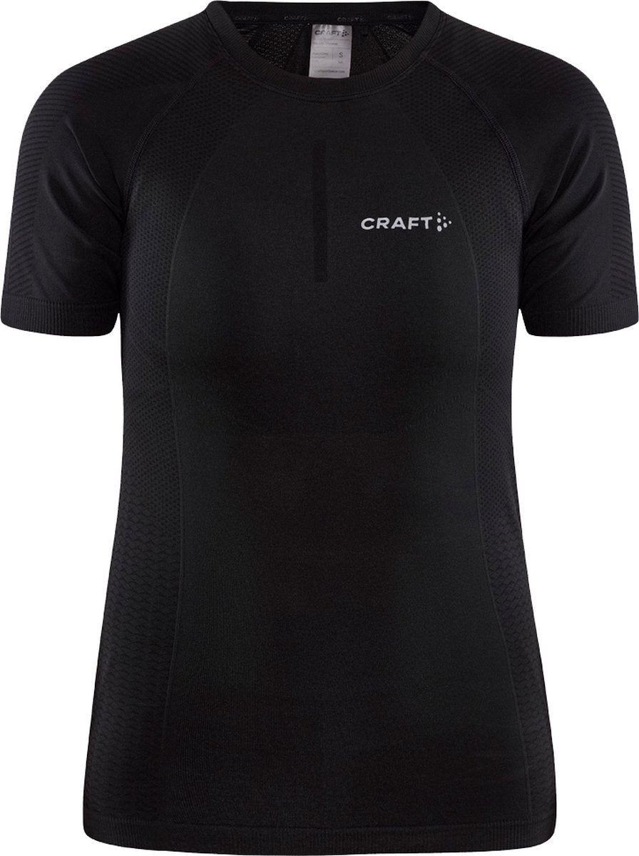 Craft active cool intensity ss w dames thermoshirt - zwart