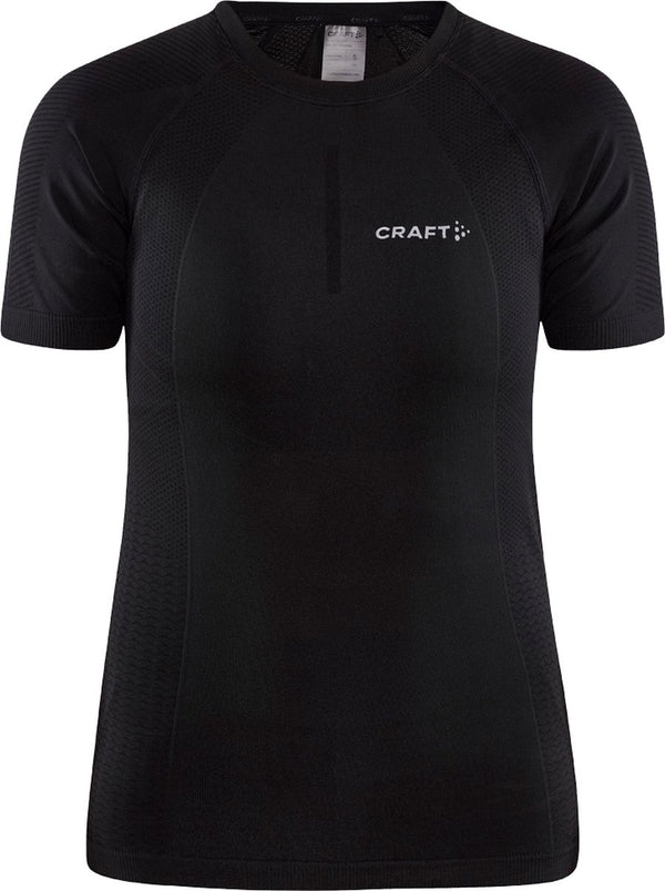 Craft active cool intensity ss w dames thermoshirt - zwart m