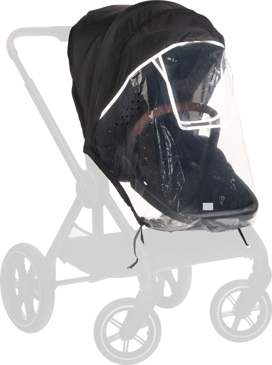 Hauck seat raincover regenhoes voor dubbele buggy - transparant