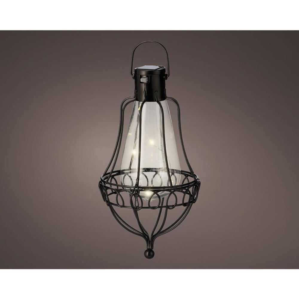 Lumineo led solar hanging light ø10.8-h21cm metaal warmwit