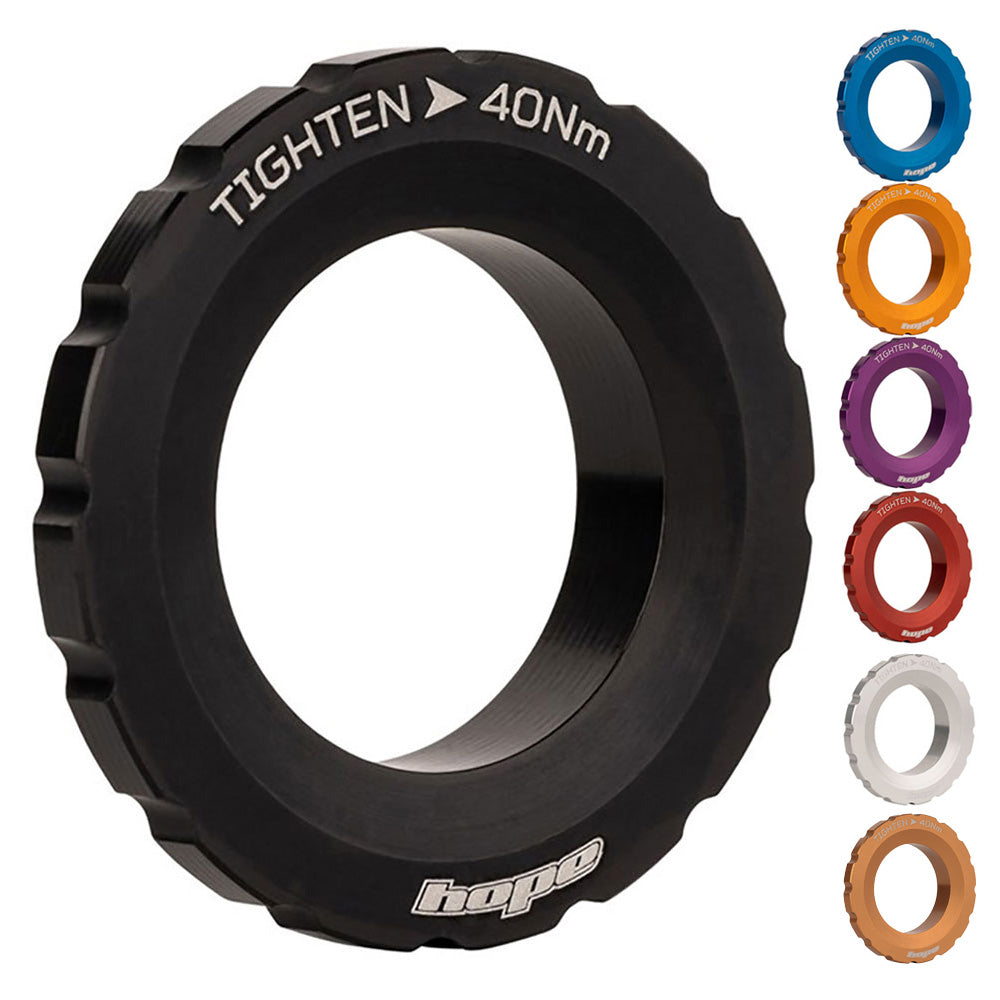Hope centerlock lockring external | black