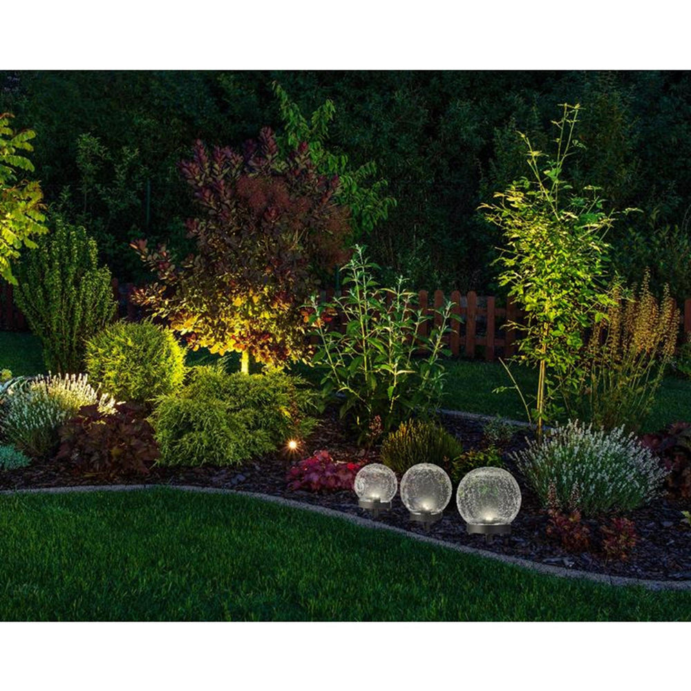 Lumineo solar stake light dia12-h12cm 3 lampen