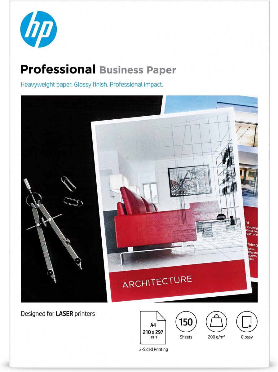 Hp – 193905504916 – laser papier – a4 glans – 200 g m²