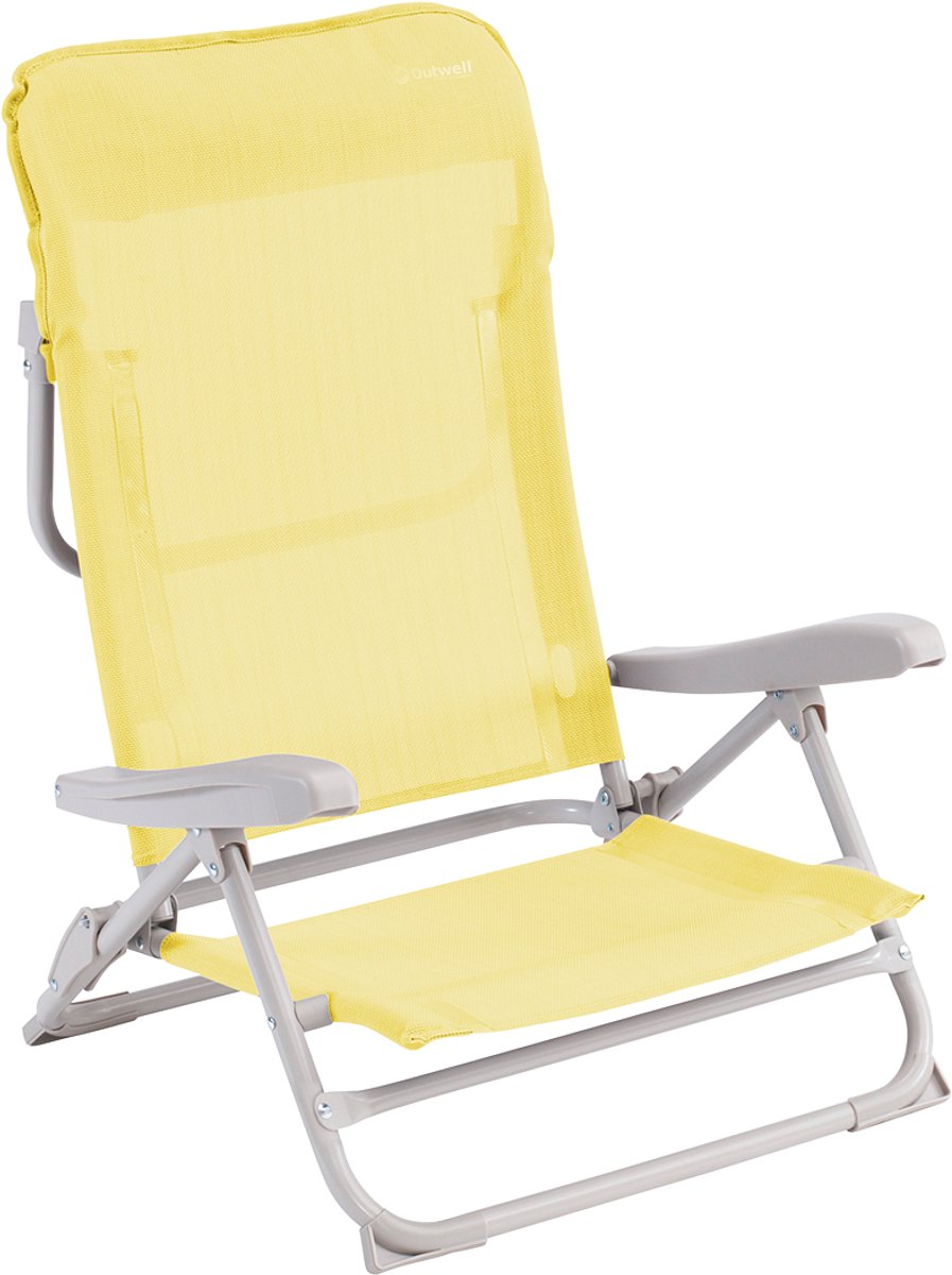 Outwell seaford relaxstoel - strandstoel opvouwbaar - geel