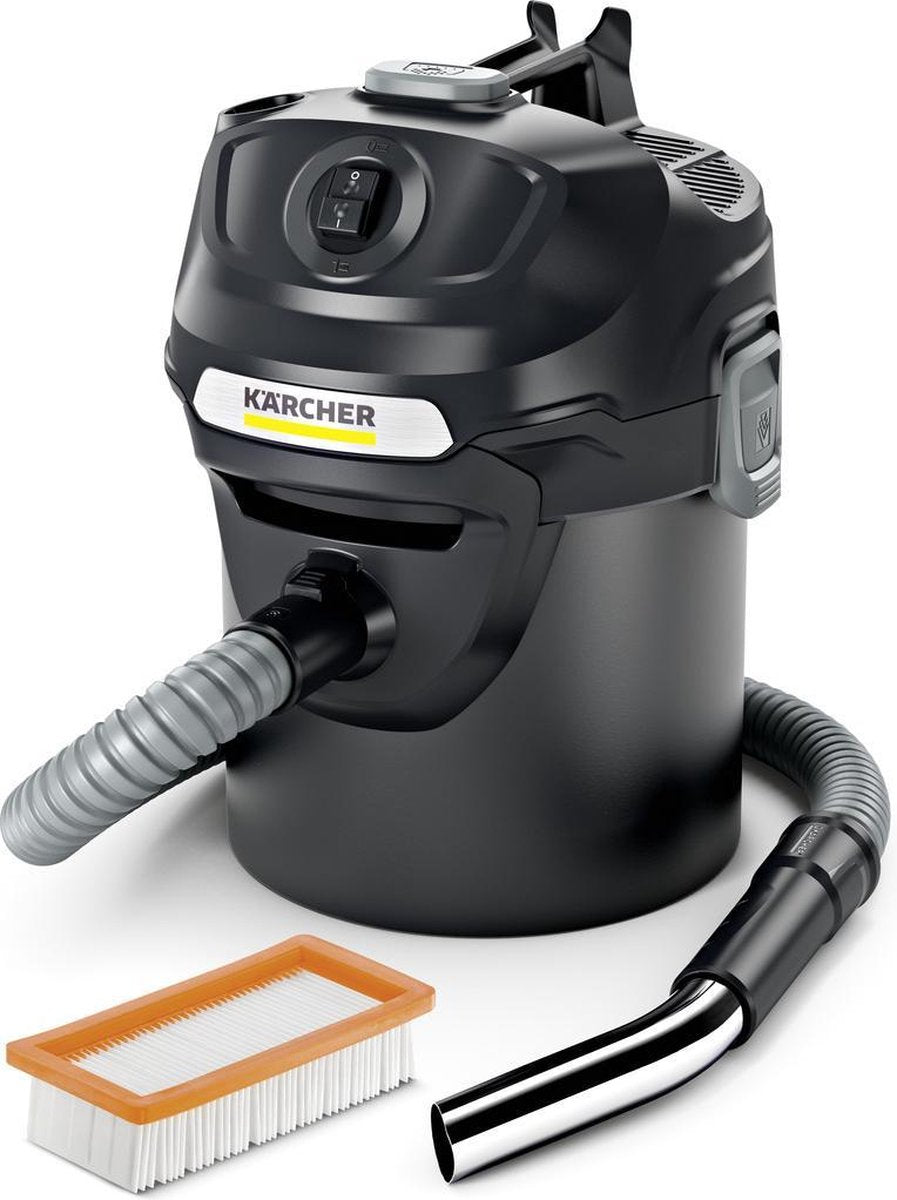 Kärcher ad 2 as- en droogzuiger - 600 w - 14 liter - vlamvertragend - reboost filterreiniging
