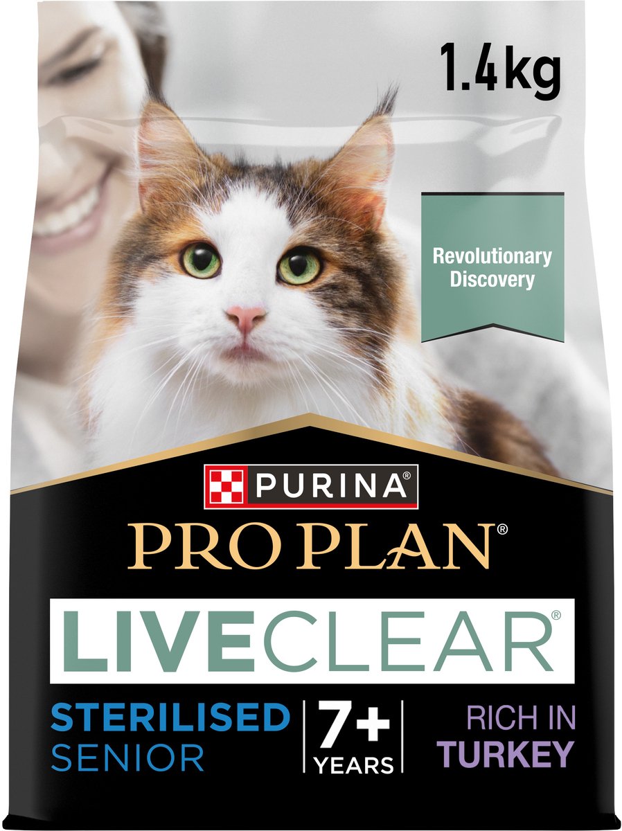 Pro plan kitten liveclear katten droogvoer - kalkoen - 1,4 kg