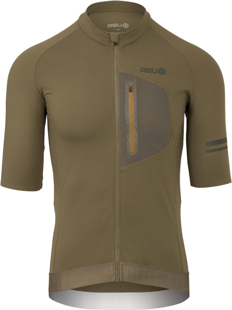 Agu venture gravel fietsshirt heren - korte mouwen - stone moss - maat xxl
