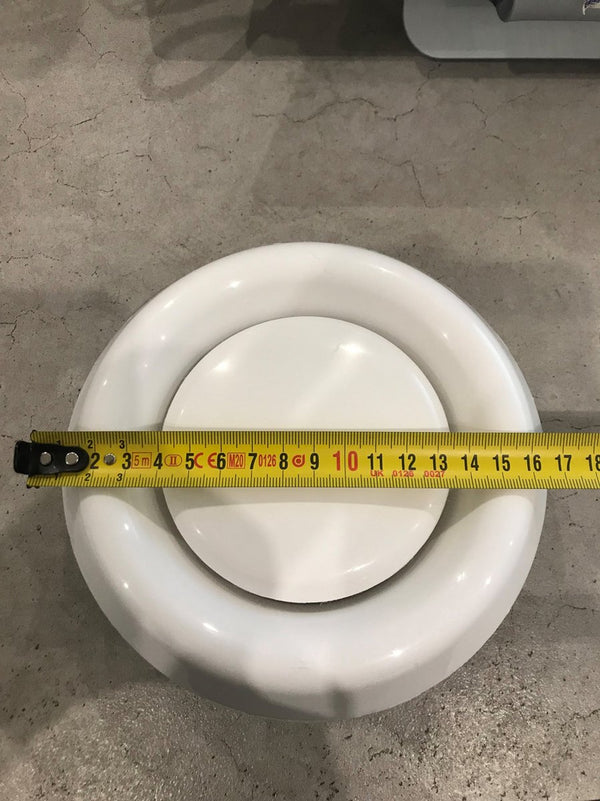 Starx afzuigventiel rond - diameter 125 mm - instelbaar ventilatieventiel voor luchtafzuiging - kunststof uitvoering - inclusief bevestigingsklemmen - kleur wit - 2 jaar garantie