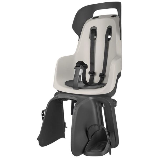 kinderzitje achter Bobike Maxi Go dragerbevestiging creme