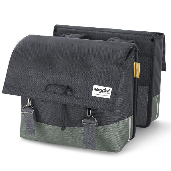 UrbanProof sacoche double RPET 40L vert-gris