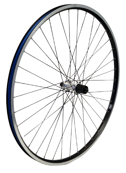 Kgz achterwiel 28 inch (622) cassette 8-10 v velg en spaken zwart
