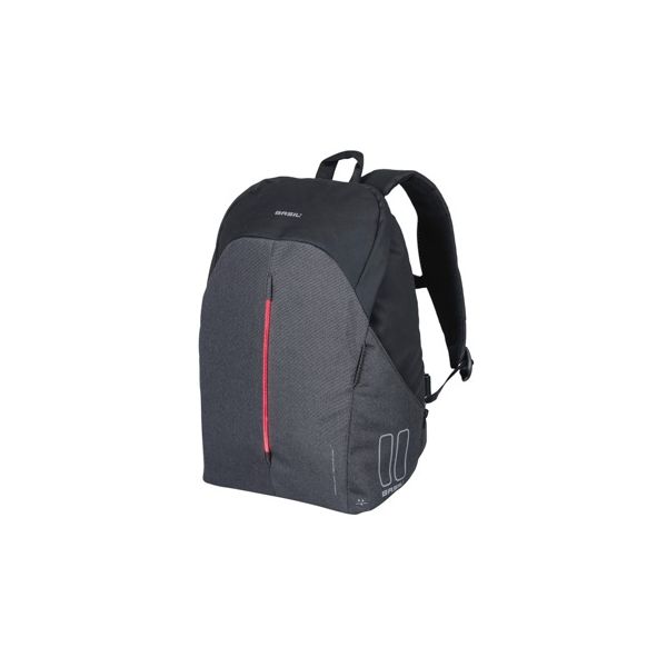 Basil B-Safe Commuter Nordlicht - compacte fietsrugzak voor elektrische fiets - 13L - zwart