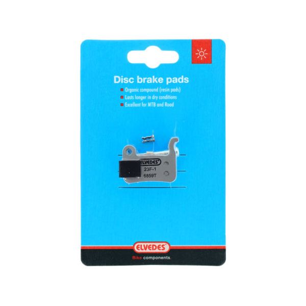 Elvedes disc brake pad set - Shimano - organic compound (resin) - 1 pair