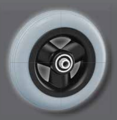 Rlk rollatorwiel 200x50 compleet grijs 23200500