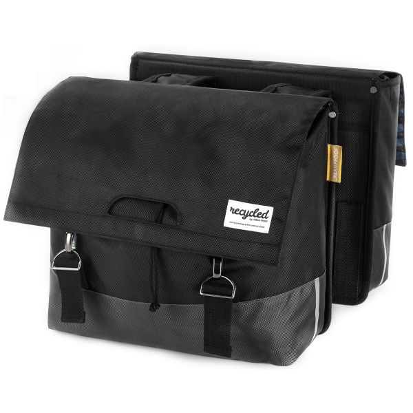 Urban Proof Double Pannier 55L Black Grey - Recycled RPET