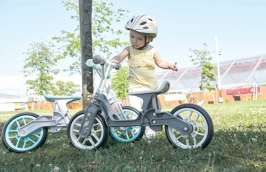 Polisport Loopfiets grijs creme afwerking