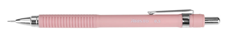 Aristo ar-85712 vulpotlood mat-roze 0,5 rubberen grip, metalen clip