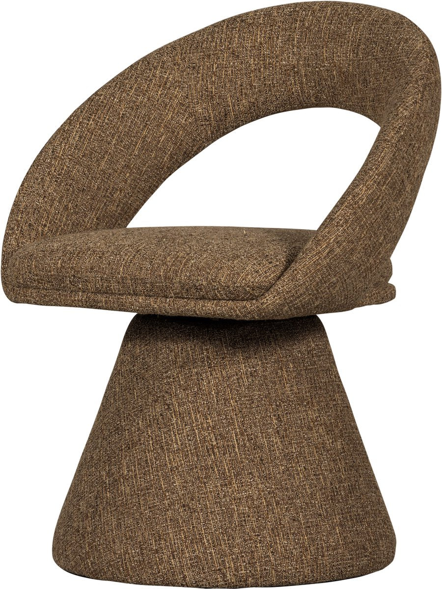 Woood winter draaibare eetkamerstoel - zand melange - 80x63x57