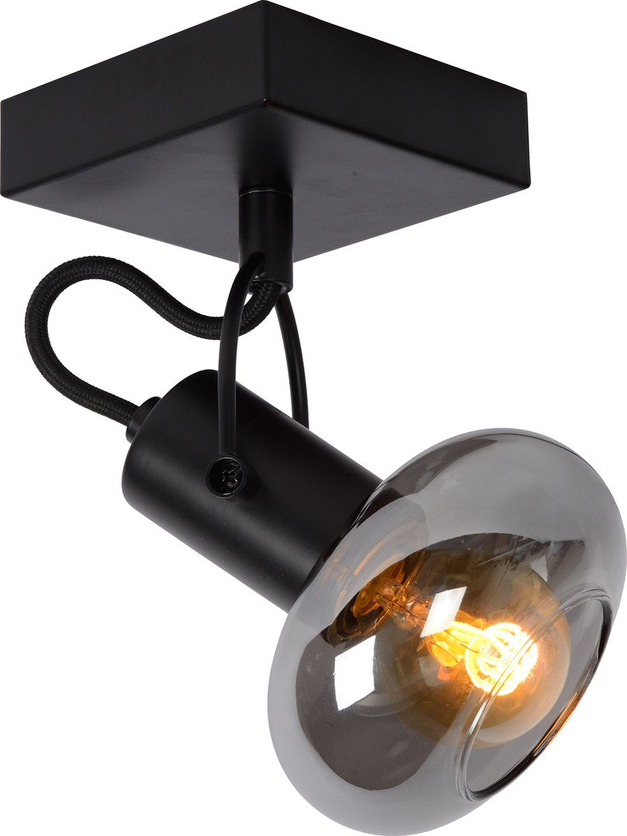 Lucide madee - plafondspot (plafondlamp) - 1xe14 - zwart